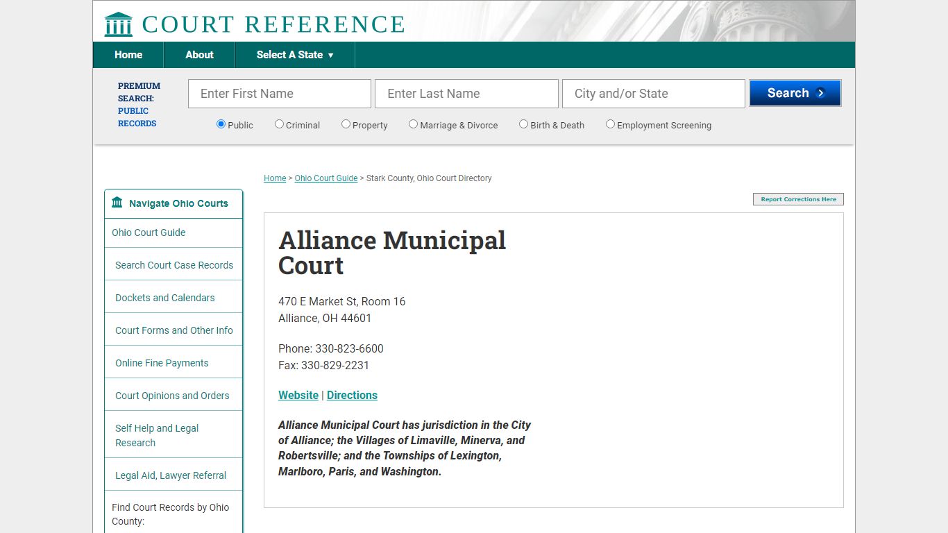 Alliance Municipal Court