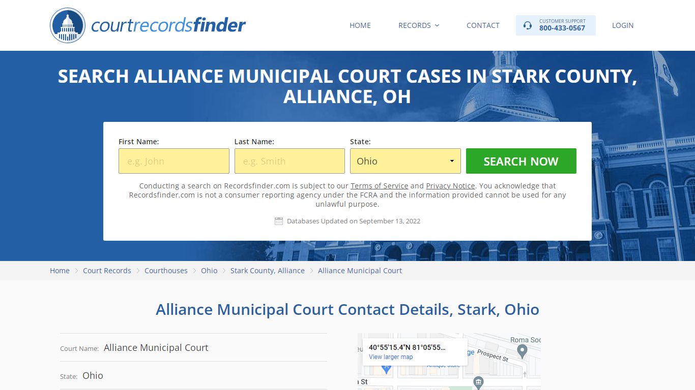 Alliance Municipal Court Case Search - Stark County, OH - RecordsFinder